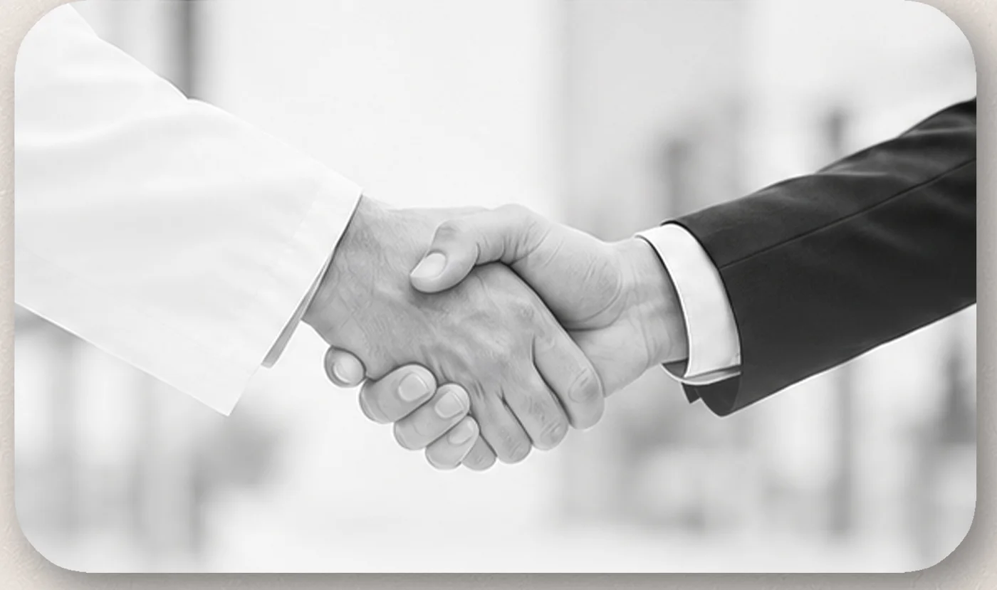 Partnership handshake
